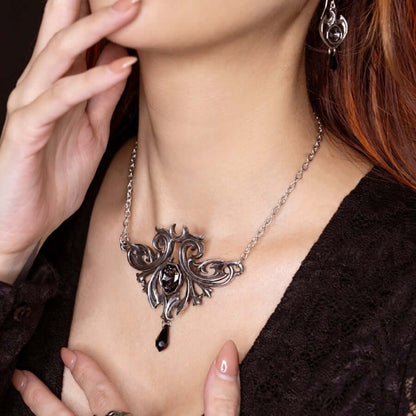 Alchemy Gothic Midnight Memorial Necklace
