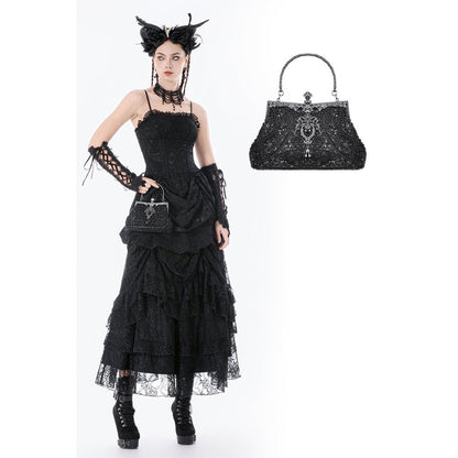 Dark In Love Celestine Vintage Beaded Gilded Evening Bag