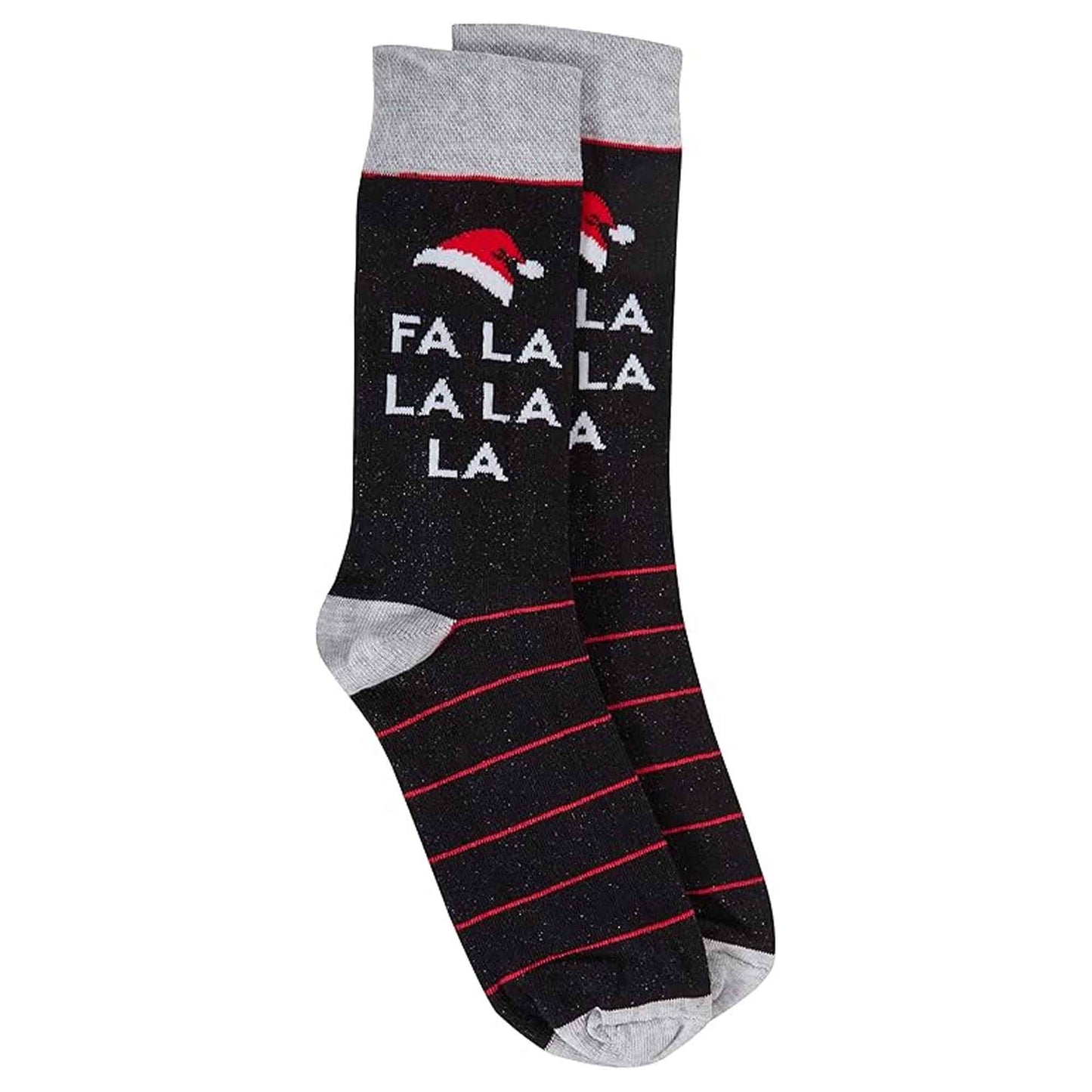 4 Pack Men's Christmas Socks Cotton Rich Festive Designs Cozy Winter Novelty Gifts UK 6-11 by Sock Stack