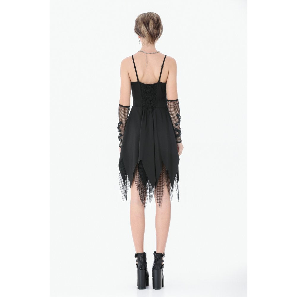 Dark in Love Punk Sleeveless Spiked Dress