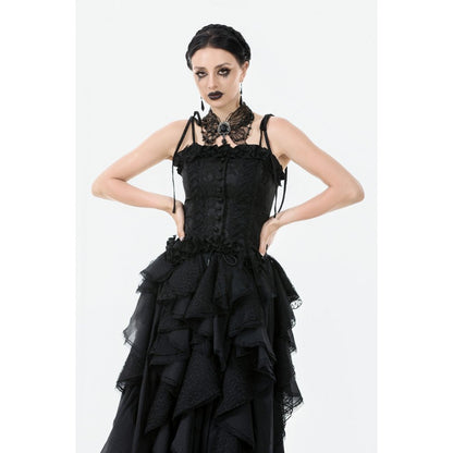 Dark in Love Lysandra Butterfly Lace Beaded Collar