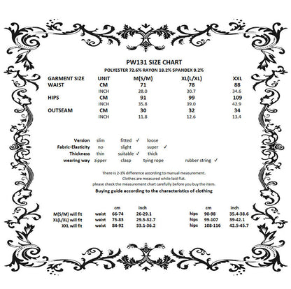 Dark in Love Tatum Black Gothic Base Shorts