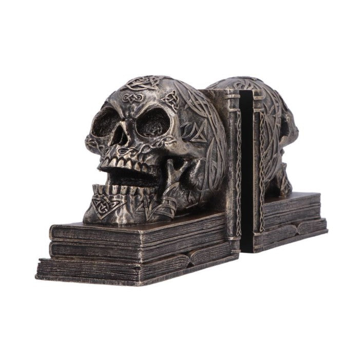 Nemesis Now Celtic Tale Skull Bookends (Resin Pair)