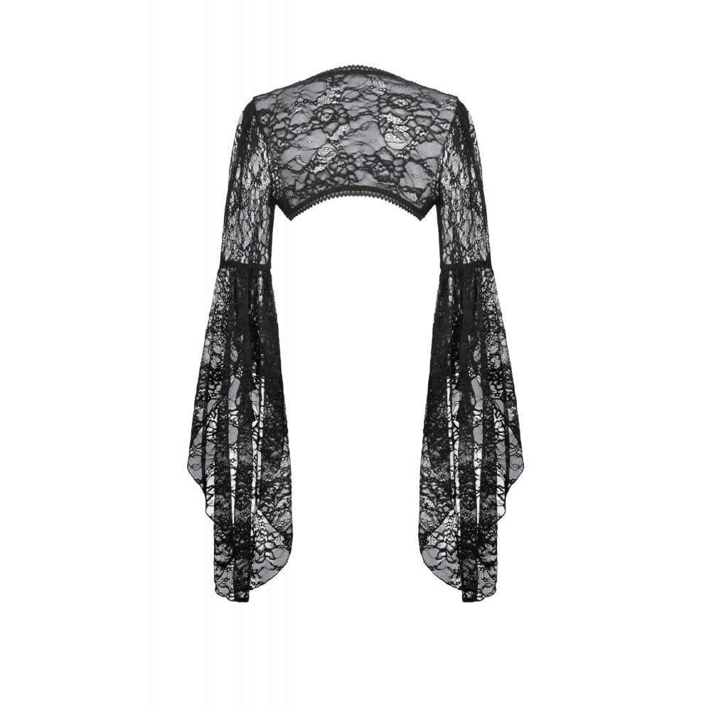 Dark In Love Lilith 3D Lace Bell Sleeve Cape