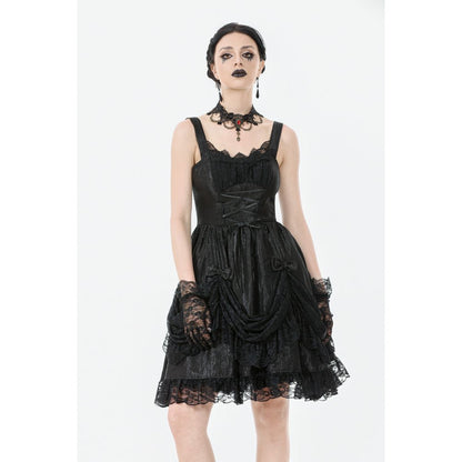 Dark in Love Shadow Lament Ruched Lolita Dress