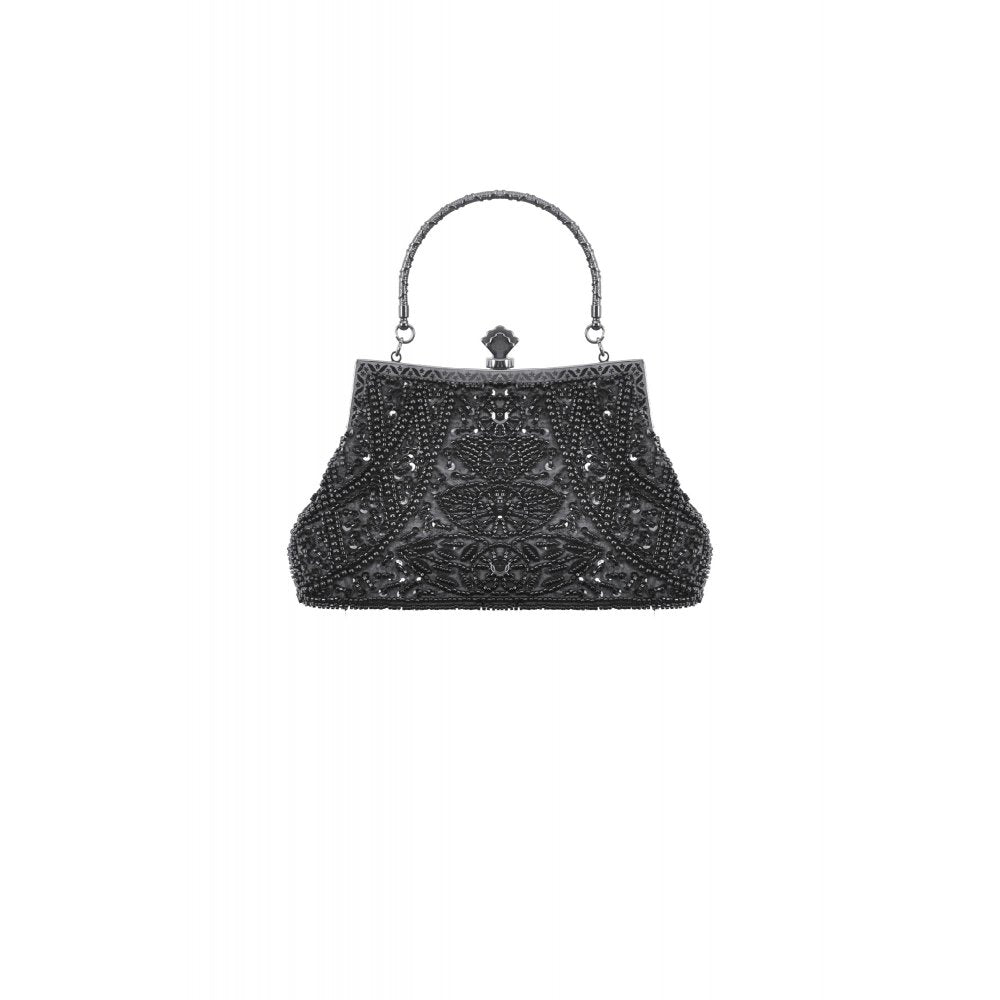 Dark In Love Celestine Vintage Beaded Gilded Evening Bag