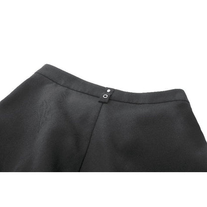 Dark in Love Lace-Up Layered Goth Convertible Flare Trousers or Shorts