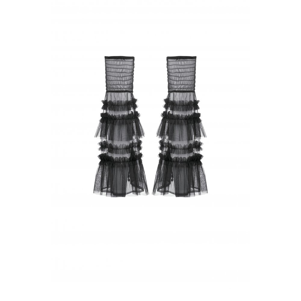 Dark in Love Ophelia Tiered Tulle Knee-High Socks