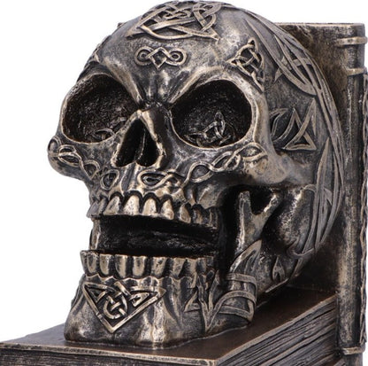 Nemesis Now Celtic Tale Skull Bookends (Resin Pair)