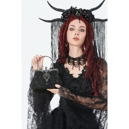 Dark In Love Celestine Vintage Beaded Gilded Evening Bag