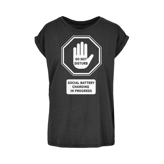 Do Not Disturb Women's Extended Shoulder T-Shirt XS-5XL