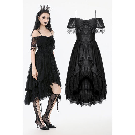 Dark in Love Soraya Gothic Lace High-Low Dress