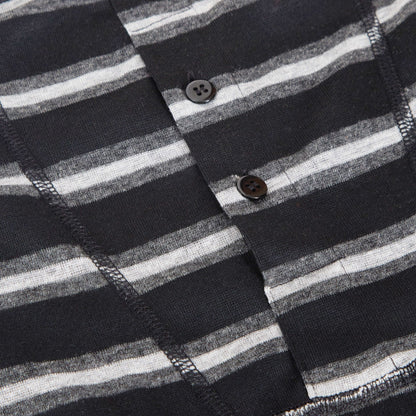 6 Pack Striped Black Grey Cotton Stretch Boxer Shorts Menswear Classic Activewear Breathable Soft and Durable Underwear for Men by Sock Stack