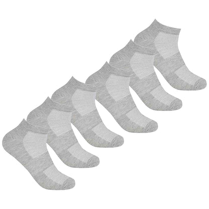 6 Pairs Mens Bamboo Sports Liner Socks Antibacterial Moisture Wicking Hypoallergenic for Gym Running Summer Sensitive Skin Black White Grey UK 6-11 by Sock Stack