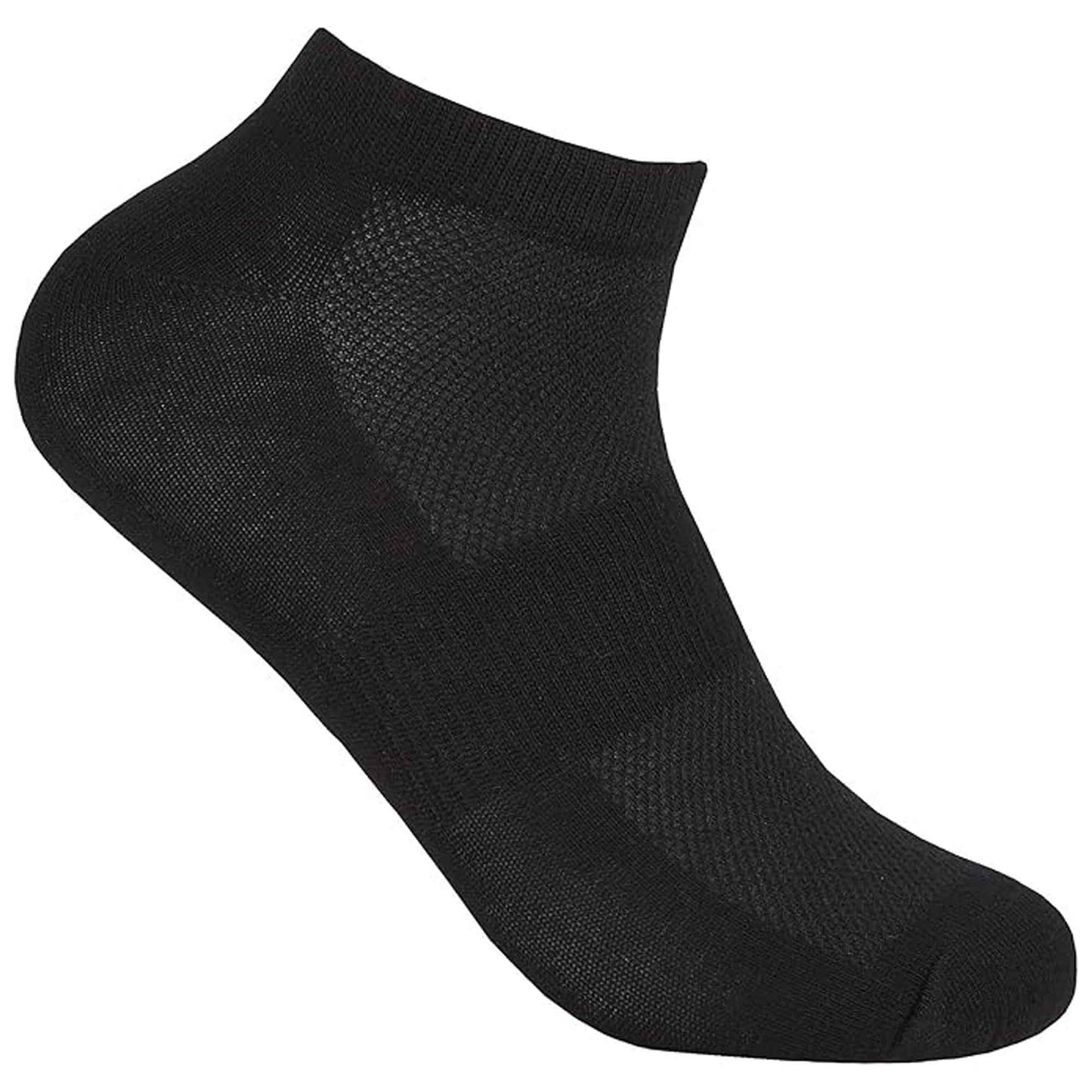 6 Pairs Mens Bamboo Sports Liner Socks Antibacterial Moisture Wicking Hypoallergenic for Gym Running Summer Sensitive Skin Black White Grey UK 6-11 by Sock Stack