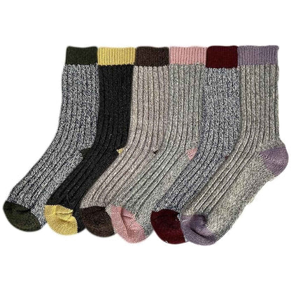6 Pairs Women's Thick Wool Hiking Socks Cushioned Reinforced Heel Toe Breathable Outdoor Durable Work Boot Socks UK 4-7 by Sock Stack