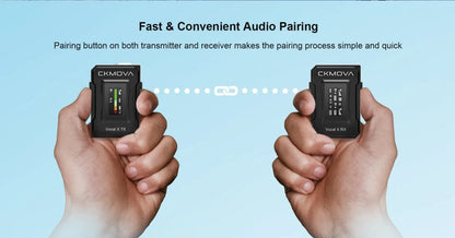 Maplin CKMOVA VOCAL X V1 Ultra Compact 2.4GHZ Dual Channel Wireless Microphone System with 1x Transmitter & 1x Receiver