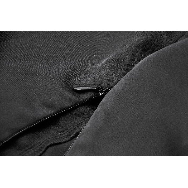 Dark in Love Seraphina Ruched Puff Sleeve Corset Top in Black