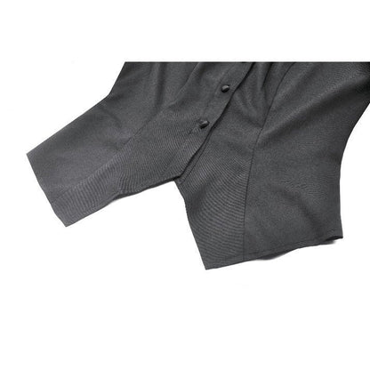 Dark in Love Viktoria Lace Ruffle Gothic Blouse in Black