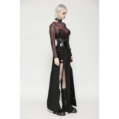 Dark in Lia Punk Love Patent Leather Waist Corset with Metal Accents
