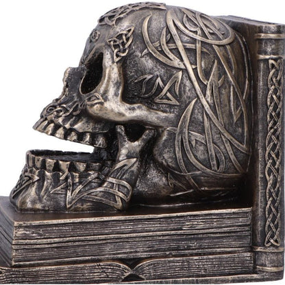Nemesis Now Celtic Tale Skull Bookends (Resin Pair)