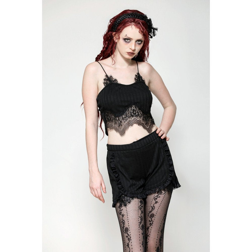 Dark in Love Tatum Black Gothic Base Shorts