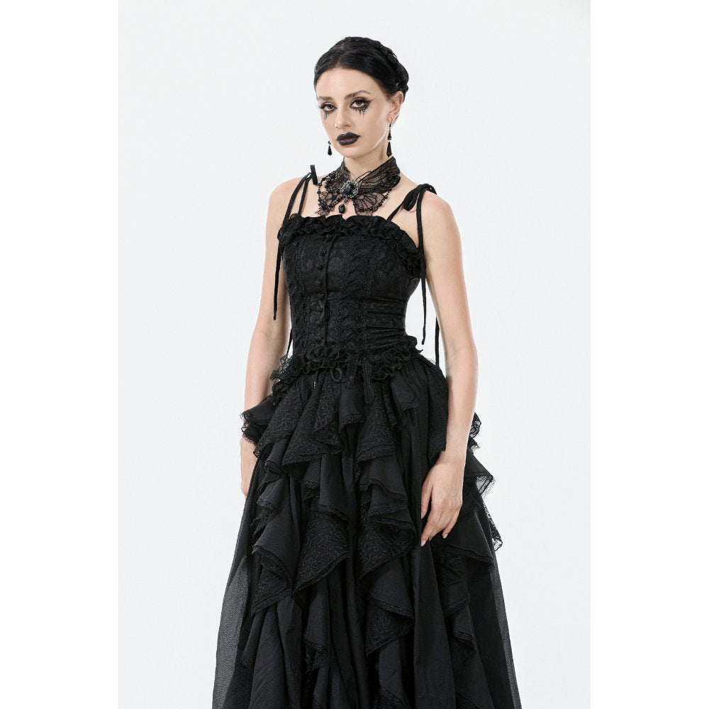 Dark in Love Lysandra Butterfly Lace Beaded Collar