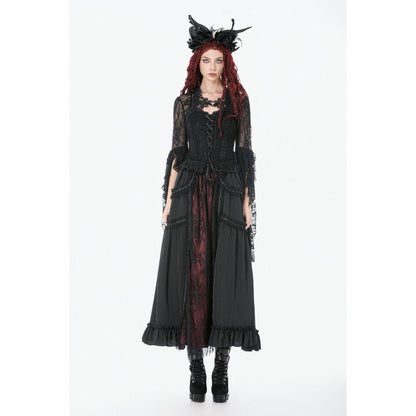 Dark In Love Lilith 3D Lace Bell Sleeve Cape