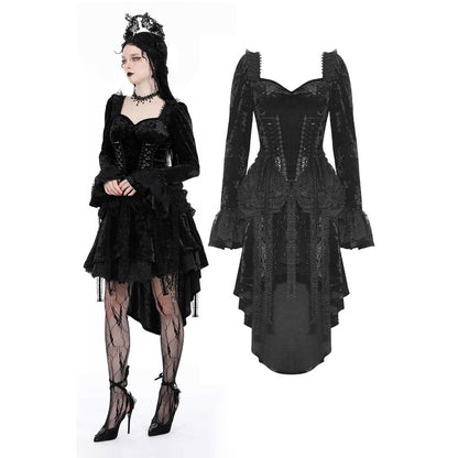 Dark in Love Seraphina Velvet Lace Goth Dress