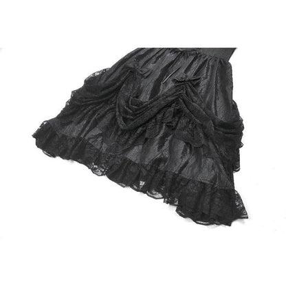Dark in Love Shadow Lament Ruched Lolita Dress