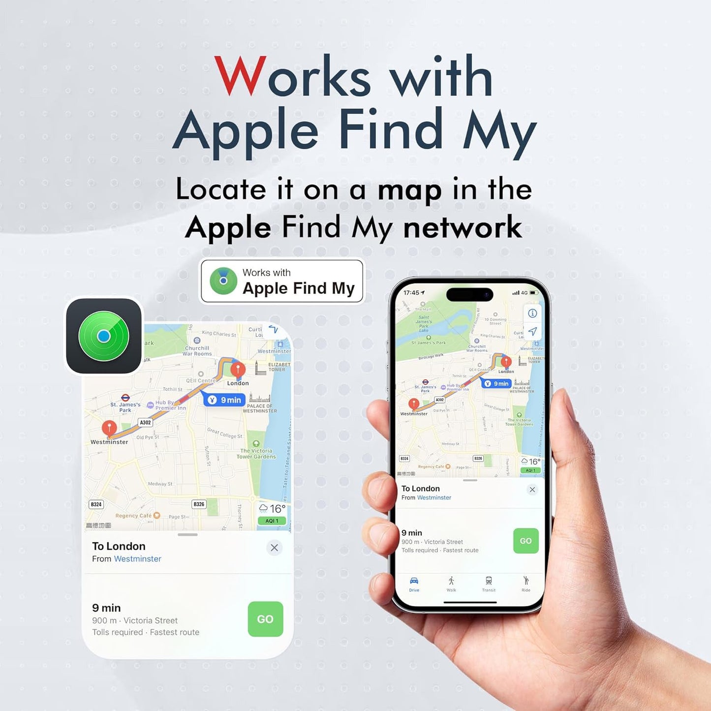 Maplin MiLi MiLock iOS Compatible Combination Padlock Item Locator