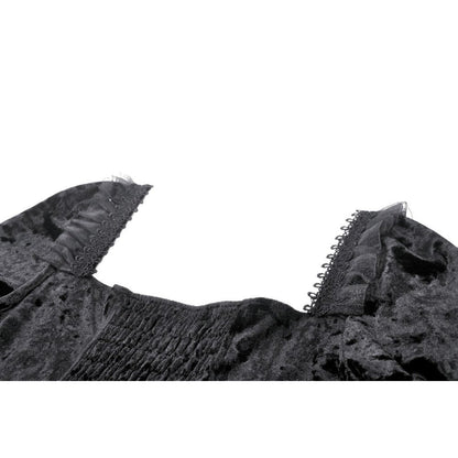Dark in Love Seraphina Velvet Lace Goth Dress