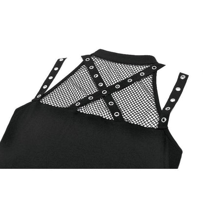 Dark in Love Ruth Mesh Strap Gothic Sleeveless Top