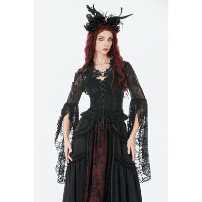 Dark In Love Lilith 3D Lace Bell Sleeve Cape