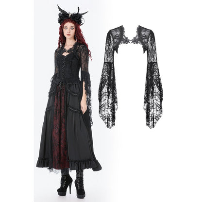 Dark In Love Lilith 3D Lace Bell Sleeve Cape