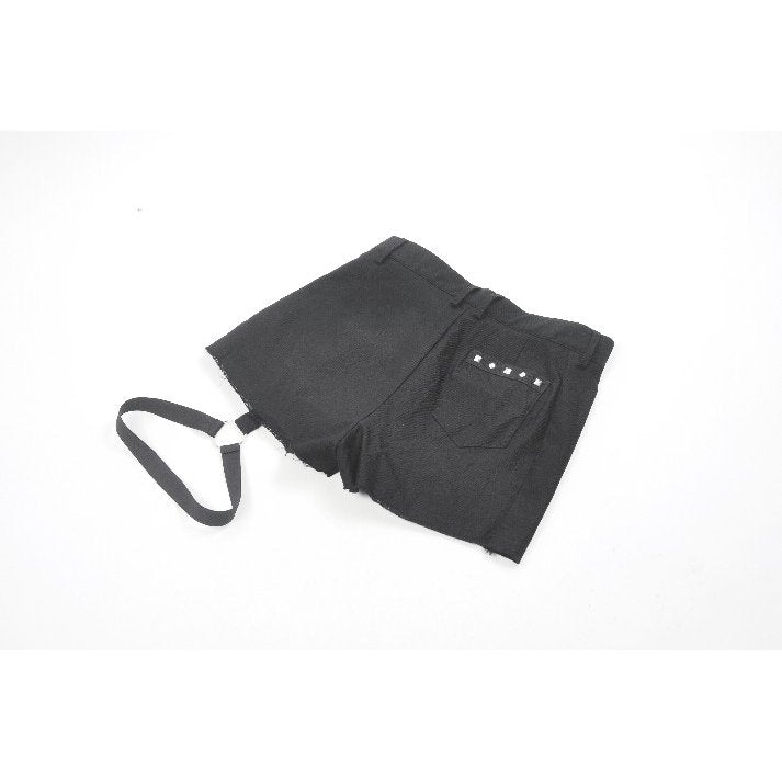 Dark in Love Gwen Pleated Garter Shorts