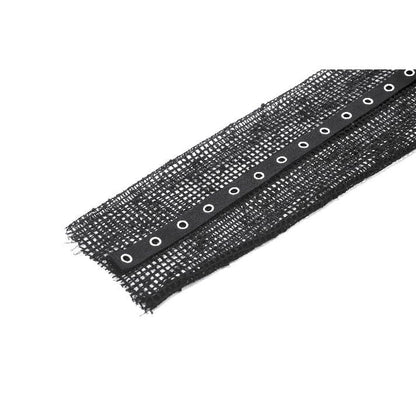 Dark in Love Punk Mesh Hollow-Out Hooded Top