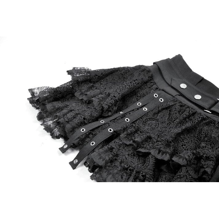 Dark in Love Astrid Lace Buckle Skirt