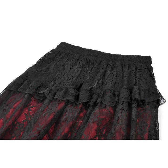 Dark in Love Dark Spliced Lace Maxi Skirt