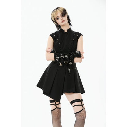 Dark in Love Cassia Buckled Pleated Dress