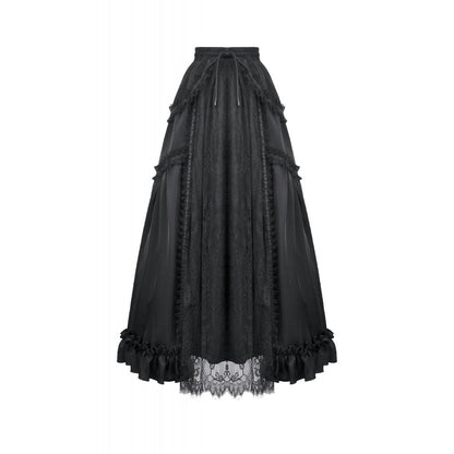 Dark in Love Belladonna Floor-Length Goth Skirt