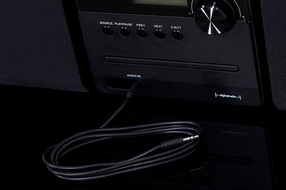 Maplin 3.5mm Aux Stereo 3-Pole Jack Plug to 3.5mm 3-Pole Jack Plug Cable - Black, 2m