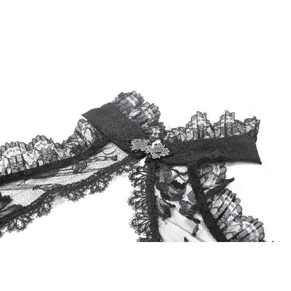 Dark in Love Thalassa Floral Lace Draped Arm Sleeves