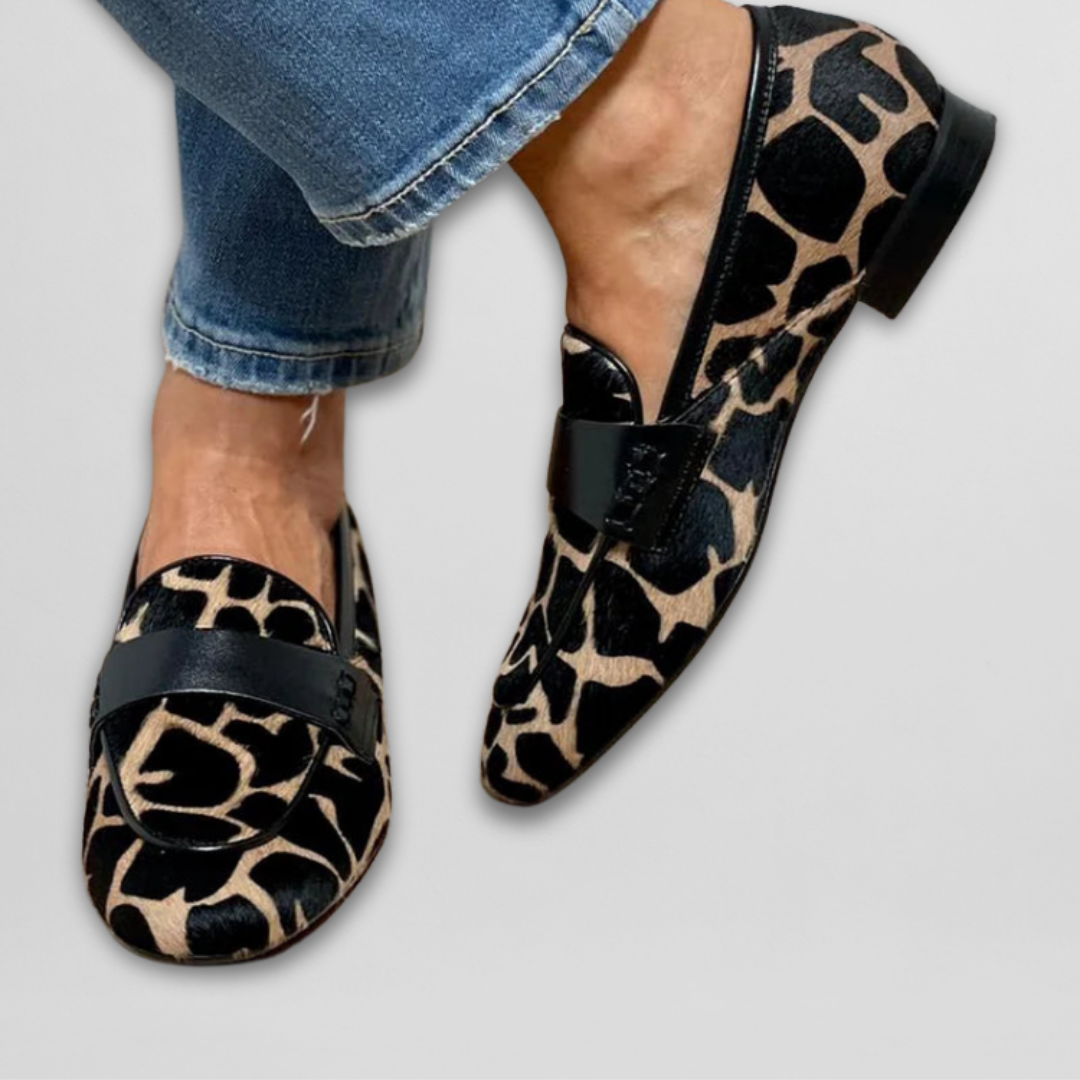 Priszilla | Giraffe-Print Loafers