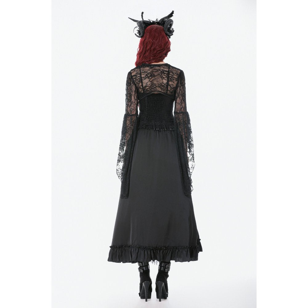 Dark In Love Lilith 3D Lace Bell Sleeve Cape