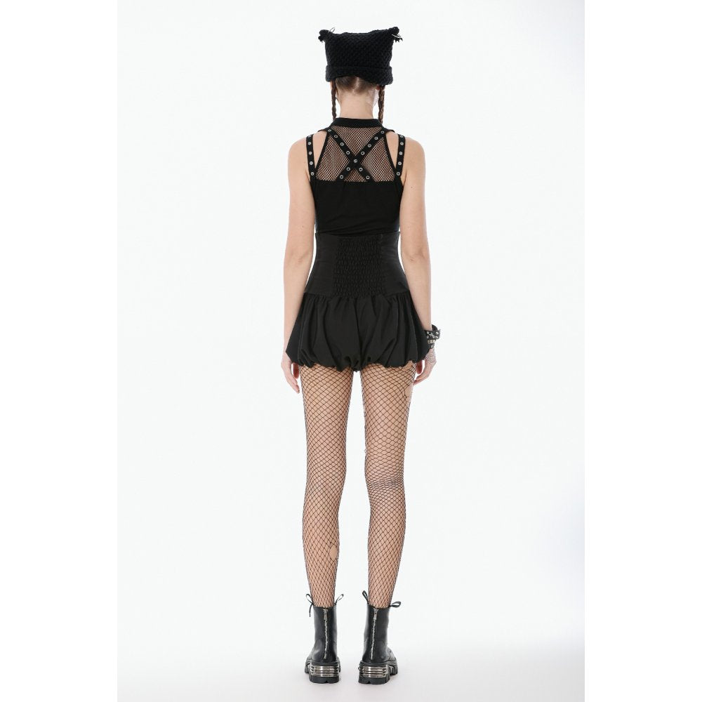 Dark in Love Ruth Mesh Strap Gothic Sleeveless Top