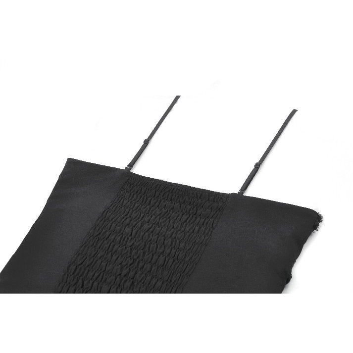 Dark in Love Punk Plaid Cross Strap Top