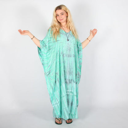 Tie Dye Kaftan Dress