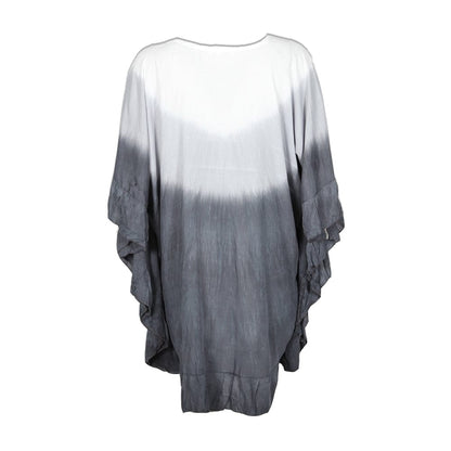 Ombre Dyed Poncho Tunic
