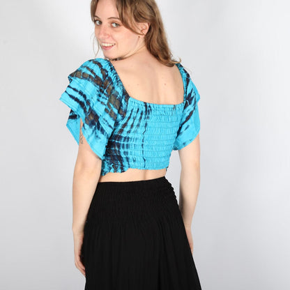 Tie Dye Off The Shoulder Bardot Top